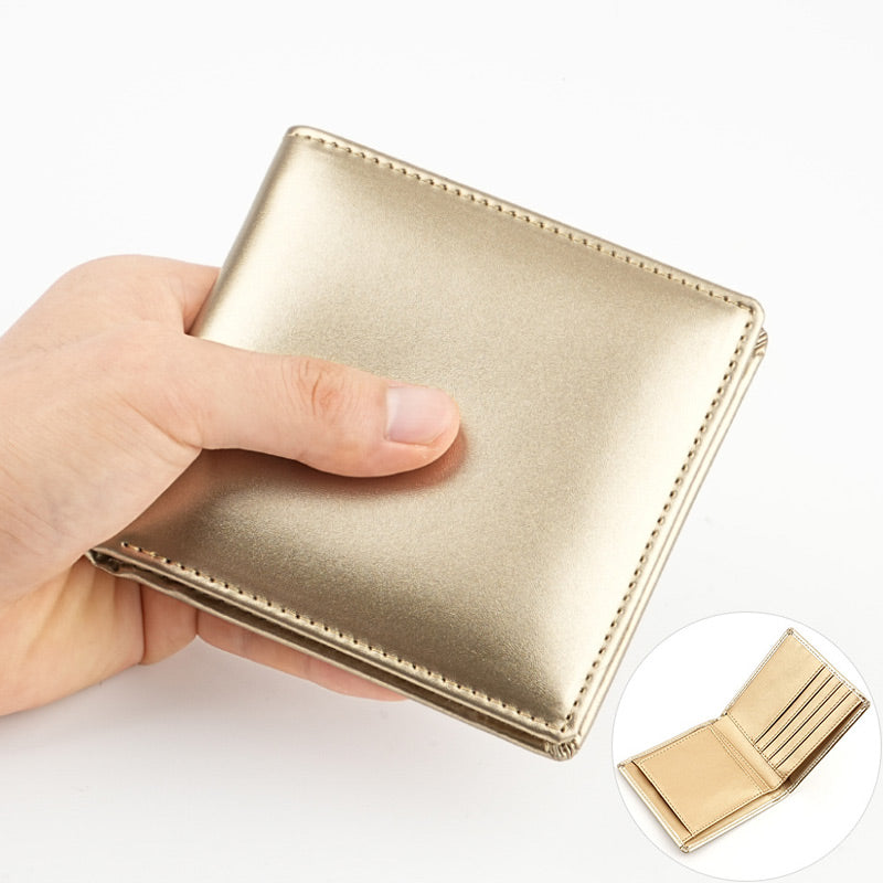実用的 本革 二つ折り財布 男女兼用 薄型・軽量 SK28