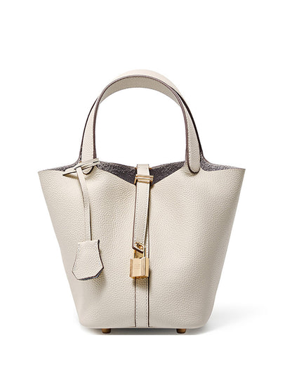 高見え TOGO本革 レディース バケツバッグ 親子仕様・大容量 SK33