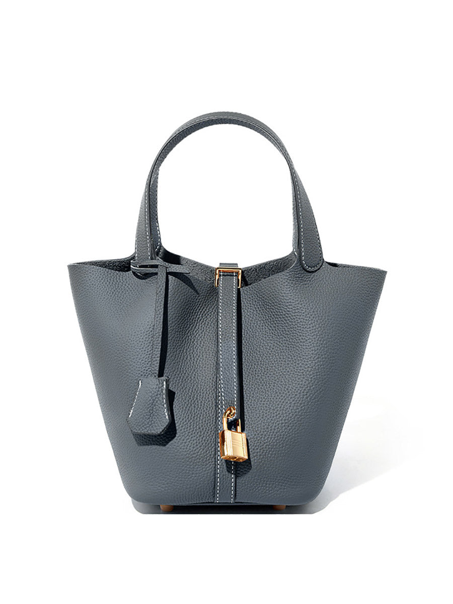 高見え TOGO本革 レディース バケツバッグ 親子仕様・大容量 SK33