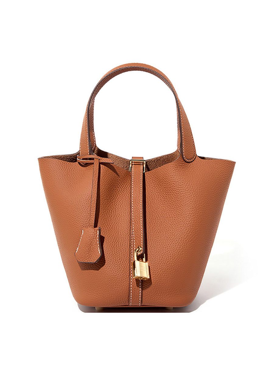 高見え TOGO本革 レディース バケツバッグ 親子仕様・大容量 SK33