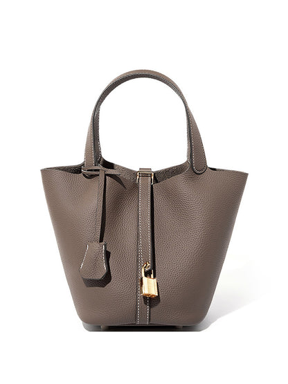 高見え TOGO本革 レディース バケツバッグ 親子仕様・大容量 SK33