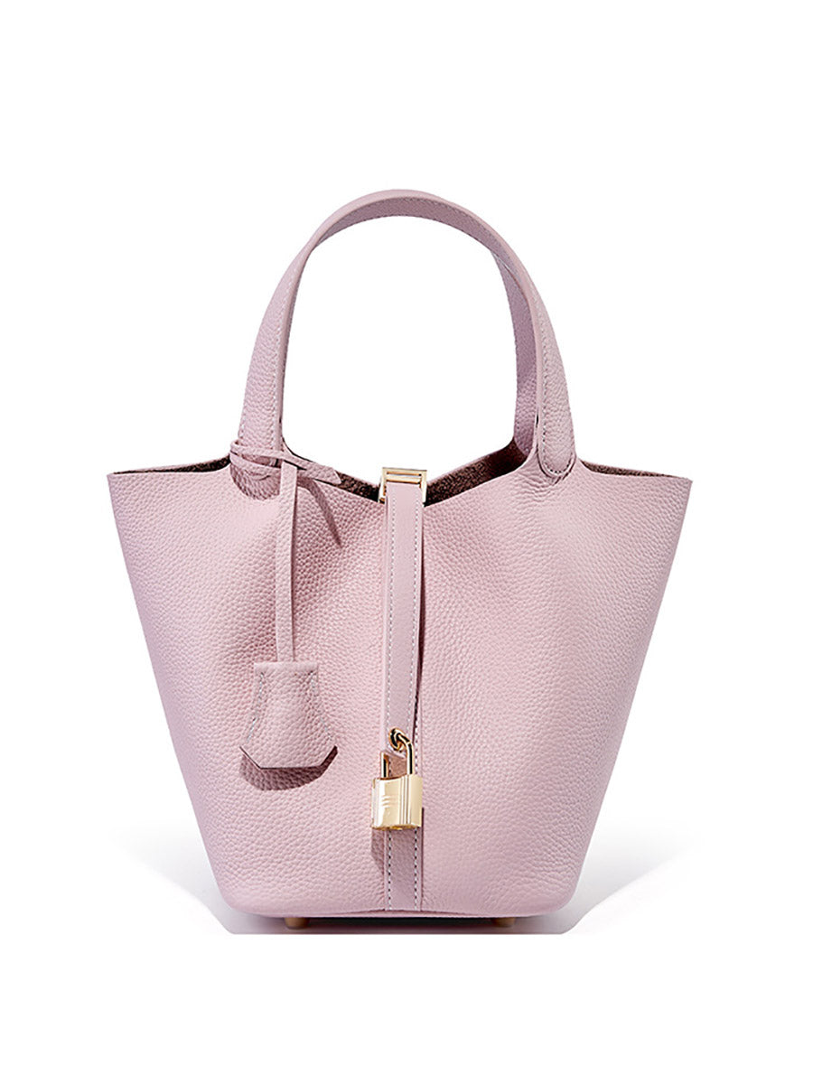 高見え TOGO本革 レディース バケツバッグ 親子仕様・大容量 SK33