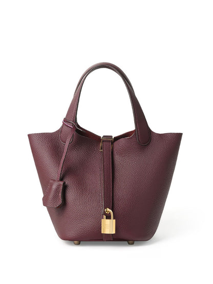 高見え TOGO本革 レディース バケツバッグ 親子仕様・大容量 SK33