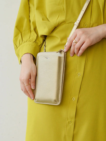 大人気 本革 レディース スマホショルダー財布 軽量・スマホ収納 SK34