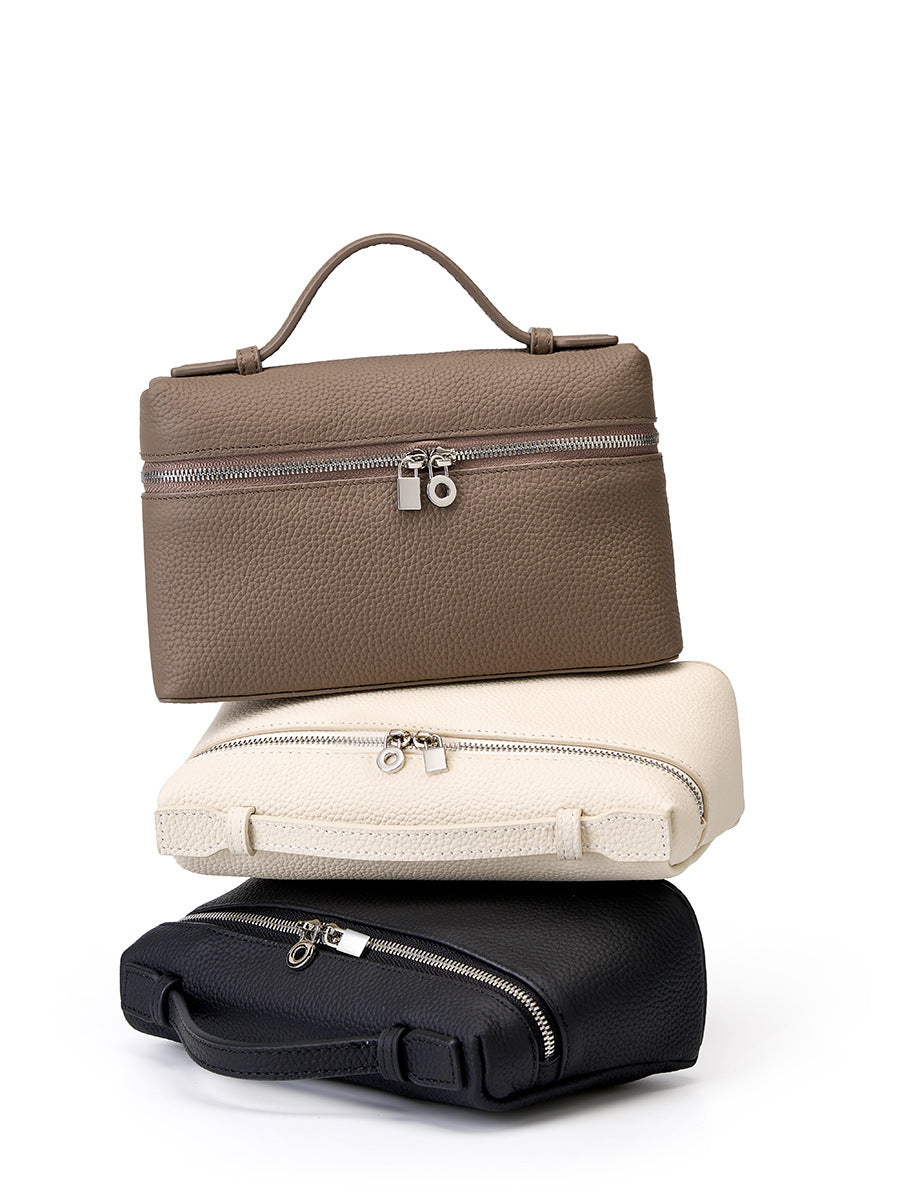 高見え 本革 レディース 3WAY ボックスバッグ 斜めがけ・手提げ SK35