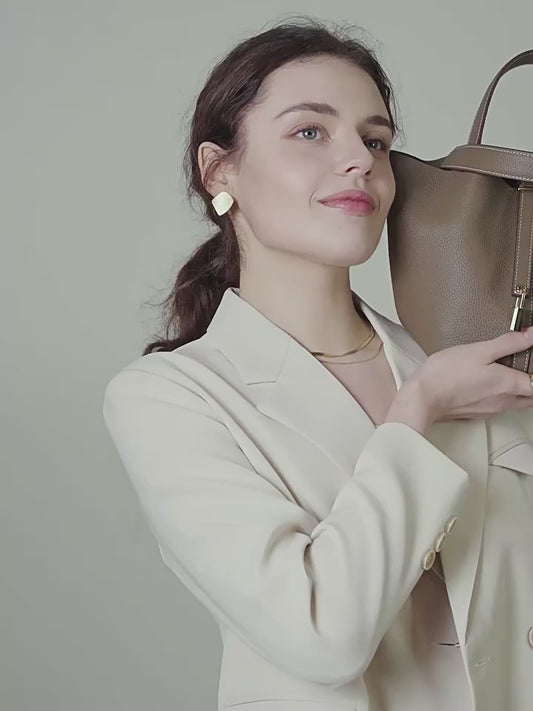 高見え TOGO本革 レディース バケツバッグ 親子仕様・大容量 SK33